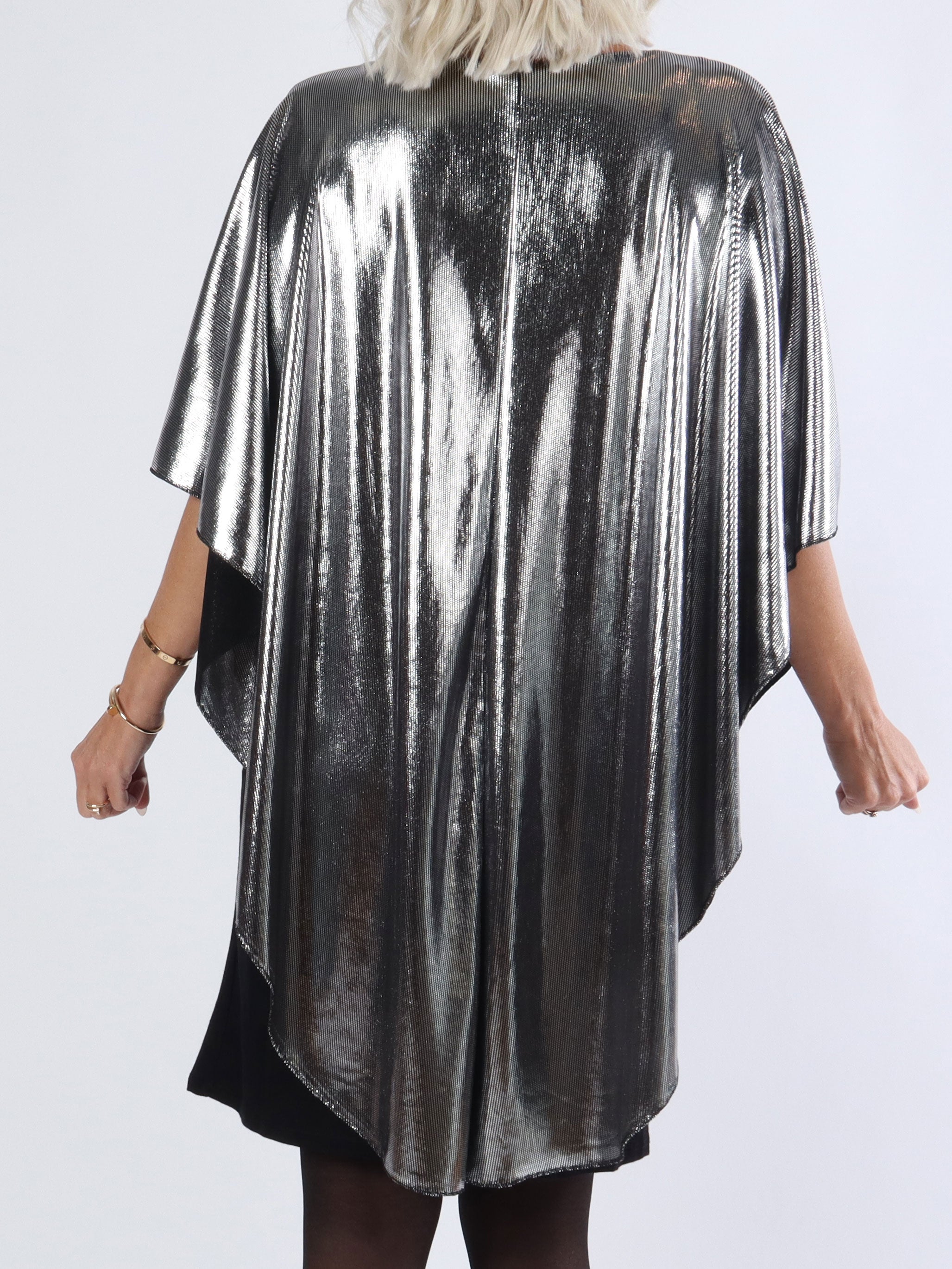 Kenya Party - Smuk plus size tunikakjole i shiny stof